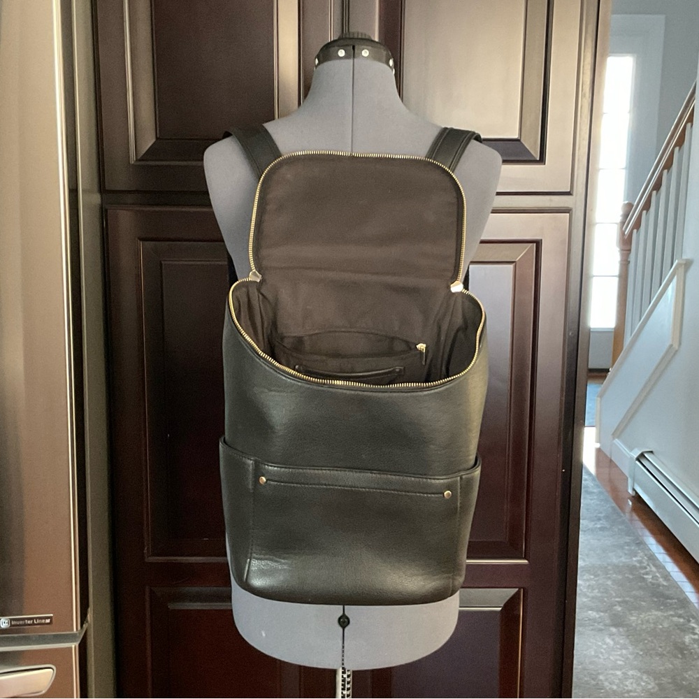 Aldo TERRADIA Black Backpack with Gold Accents - Picture 9 of 10
